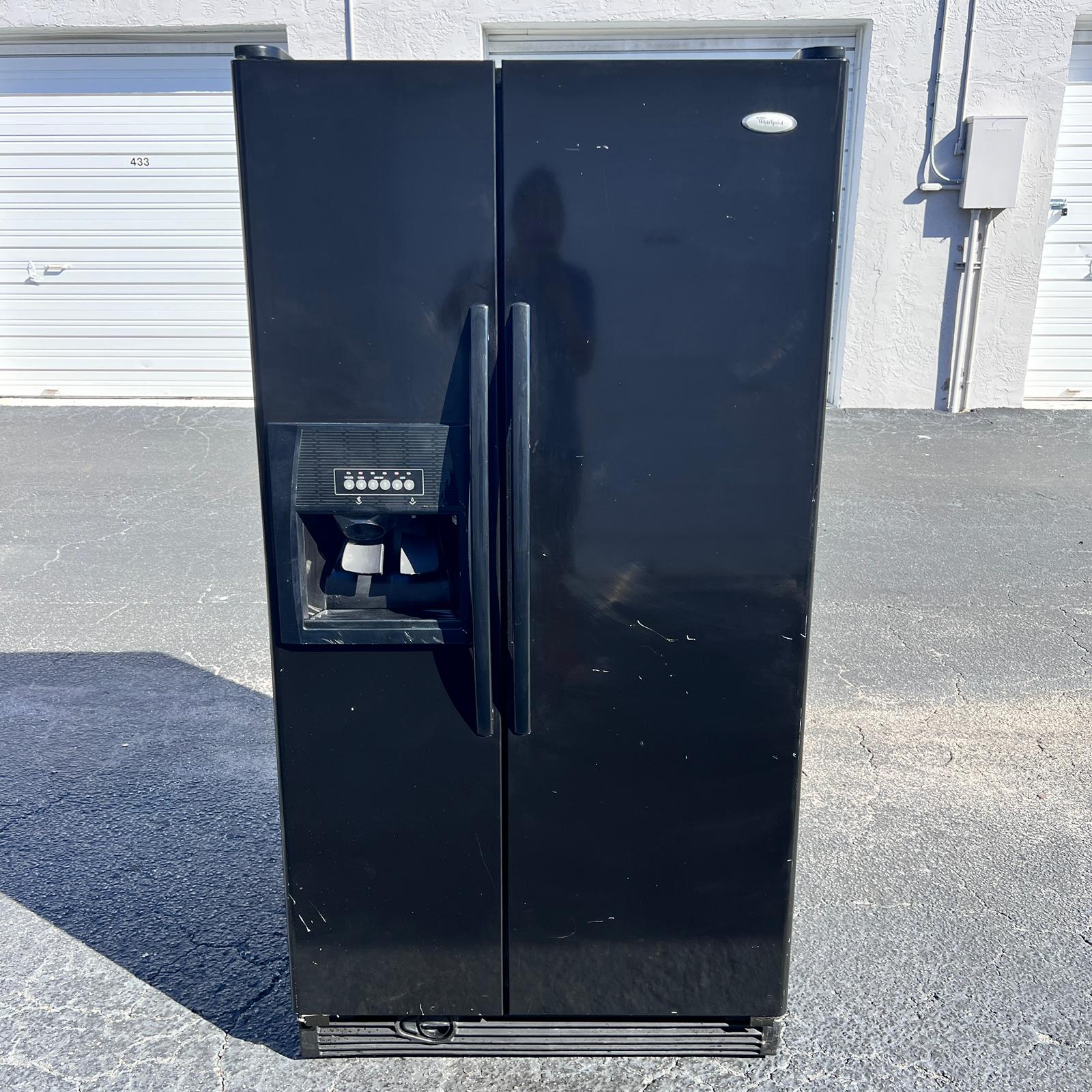 Whirlpool Black Side by Side Refrigerator Whirlpool Black Side by Side Refrigerator